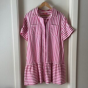 THML Pink and White Striped Dress